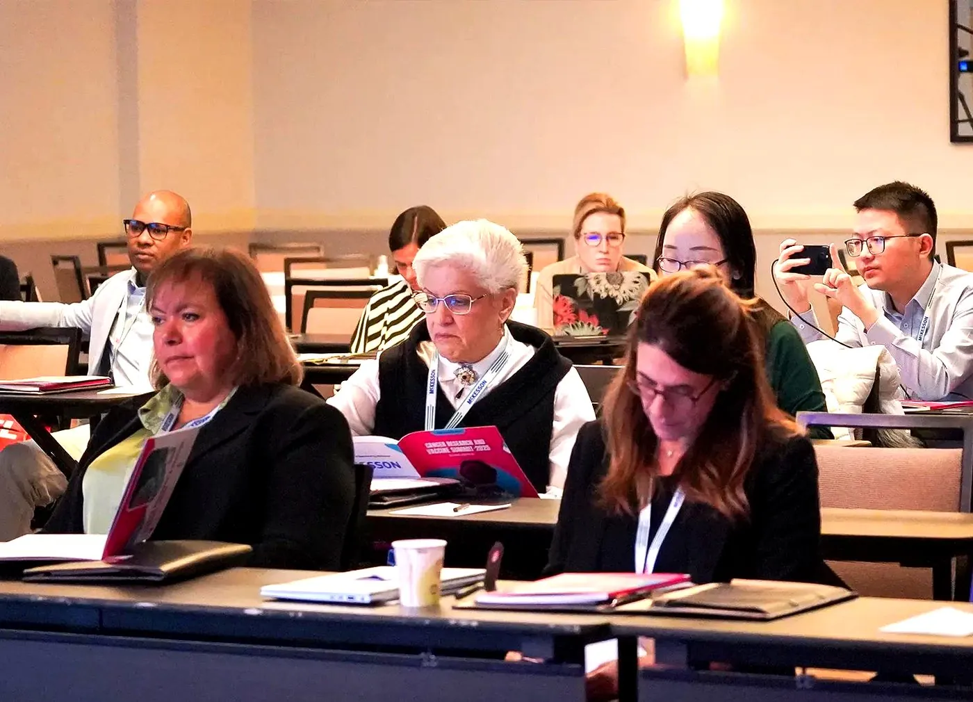 Delegates during a session at an SCON conference